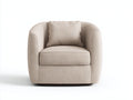 Sillón de tela 84x80x78 cm beige para salón - diseño contemporáneo