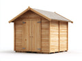 Casetas de jardín de madera maciza 300x240x260 cm - Madera natural - Diseño rústico