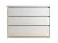 Mesitas de noche de madera 80x40x78 cm blanco - mesita con cajones de almacenamiento - diseño minimalista