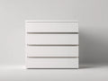 Mesitas de noche de madera manufacturada 70x42x72 cm - blanco - diseño moderno sin tiradores